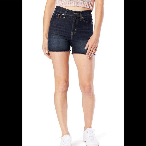 Signature Levi Strauss High Rise Shortie Gold - Picture 1 of 6